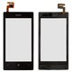 Сенсорный экран для Nokia 520 Lumia, 525 Lumia, с рамкой, черный