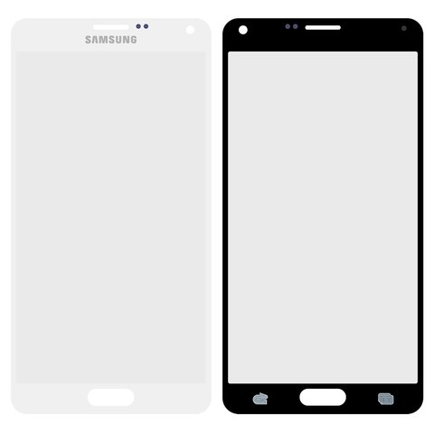 Скло корпуса для Samsung N910H Galaxy Note 4, біле