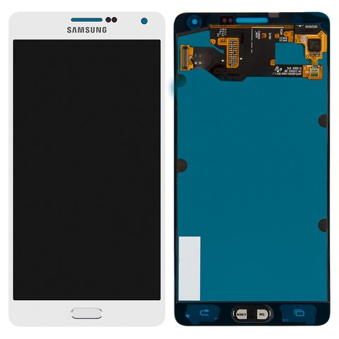 Дисплей для Samsung A700 Galaxy A7, білий, без рамки, Original PRC , original glass
