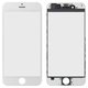 Стекло корпуса для iPhone 6, с рамкой, с OCA-пленкой, белое