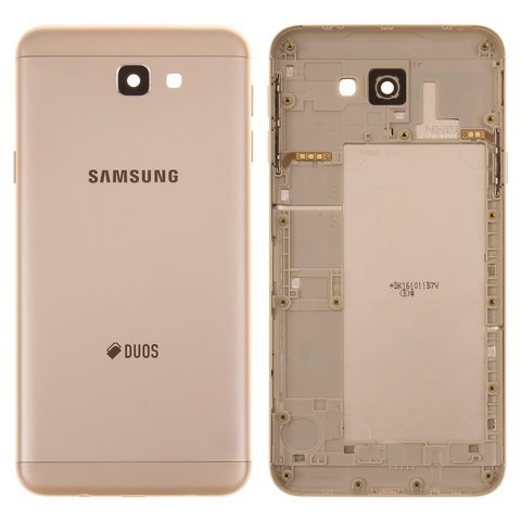 Задняя панель корпуса для Samsung G570F DS Galaxy J5 Prime, золотистая