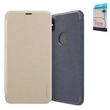 Чохол Nillkin Sparkle laser case для iPhone X, iPhone XS, чорний, книжка, з отвором під логотип, пластик, PU шкіра, #6902048147386