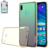 Чехол Nillkin Nature TPU Case для Huawei P Smart (2019), коричневый, прозрачный, Ultra Slim, силикон, #6902048172074
