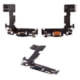 Шлейф для iPhone 13, коннектора зарядки, черный, с микрофоном, с коннектором, Original (PRC), Lightning