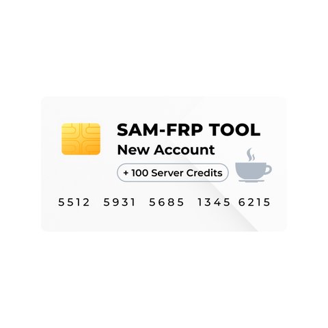 Sam FRP Tool новий акаунт зі 100 серверними кредитами