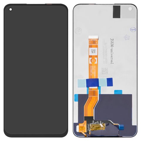 Дисплей для Oppo A36, A76, чорний, без рамки, High Copy, CPH2375, BV06663M L01 MB00, AA255 BOEE, P6604H3L0 FPCA P1.1