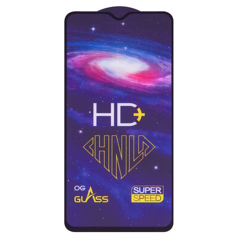 Захисне скло All Spares для Xiaomi Redmi Note 8 Pro, 0,33 мм 9H, сумісне з чохлом, Full Glue, чорний, шар клею нанесений по всій поверхні, HD+