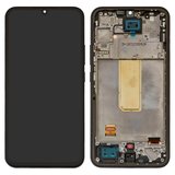 Дисплей для Samsung A346 Galaxy A34 5G, чорний, з рамкою, Original (PRC)