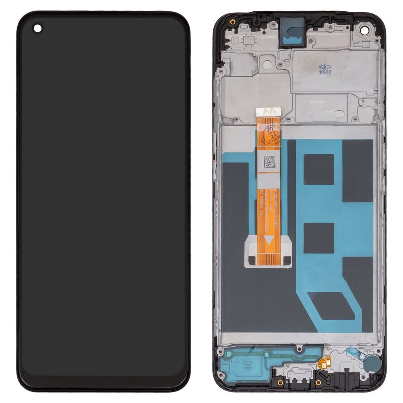 Дисплей для Oppo A53 4G, черный, с рамкой, Original (PRC), CPH2127