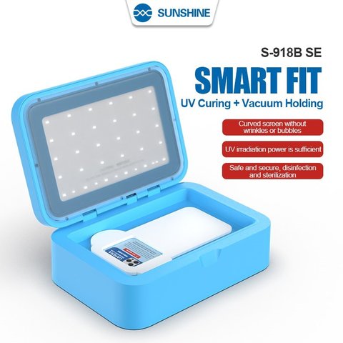 Ультрафиолетовая лампа Sunshine S 918B SE, светодиодная, подходит для изогнутых экранов, вакуумная, UV Box 