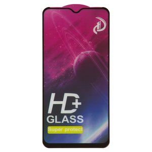 Защитное стекло для Samsung A207F DS Galaxy A20s, совместимо с чехлом, Full Glue, без упаковки , черный