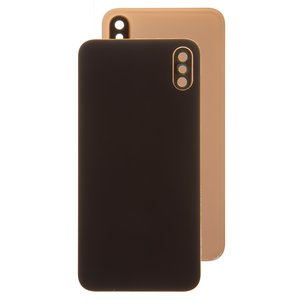 Panel trasero de carcasa puede usarse con iPhone XS, dorada, con vidrio de cámara, small hole