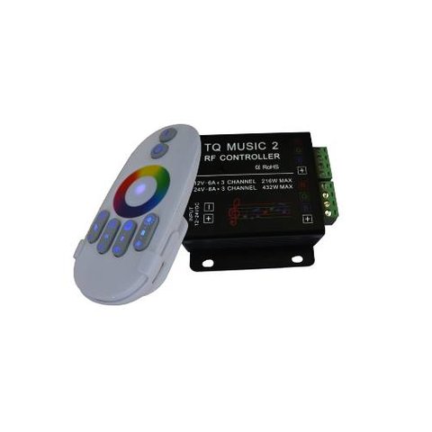 LED Sound Controller with Wireless Remote Control HTL 033 RGB, 5050, 3528, 216 W 
