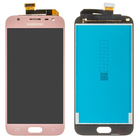 Дисплей для Samsung J330 Galaxy J3 2017 , розовый, без рамки, Original PRC , original glass