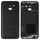 Housing Back Cover compatible with Samsung J600F Galaxy J6, (black)