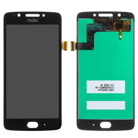 LCD compatible with Motorola XT1676 Moto G5, black, without frame, Copy 