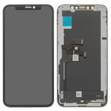 Дисплей для iPhone XS, черный, с рамкой, Original (PRC), Self-welded OEM