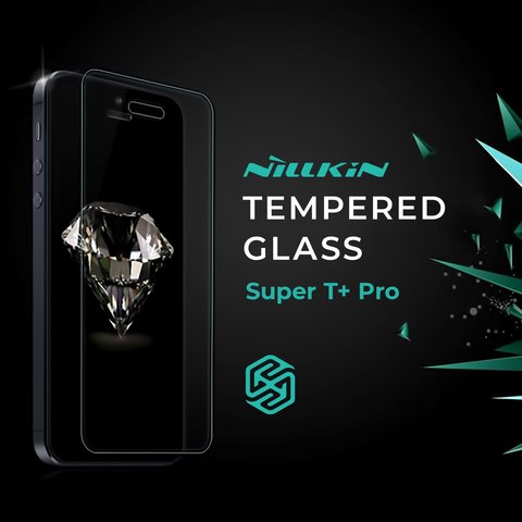 Tempered Glass Screen Protector Nillkin Super T+ Pro compatible with Apple iPhone 11 Pro Max, iPhone XS Max, 0,15 mm 9H, 2.5D  #6902048163485