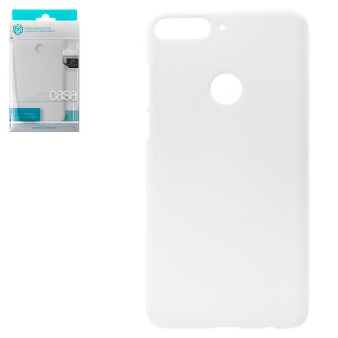 Case Nillkin Super Frosted Shield compatible with Huawei Y7 Prime 2018 , white, matt, plastic  #6902048156531