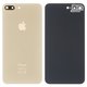 Housing Back Cover compatible with iPhone 8 Plus, (golden, with camera lens, small hole)