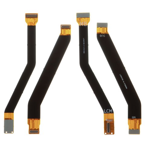 Flat Cable compatible with Xiaomi Mi A3, for mainboard, set of 2 pcs., M1906F9SH, M1906F9SI 