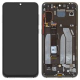 Pantalla LCD puede usarse con Xiaomi Mi 9 SE, negro, con marco, original (vidrio reemplazado), M1903F2G