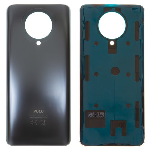 Housing Back Cover compatible with Xiaomi Poco F2 Pro, gray, Original PRC , Logo Poco, M2004J11G 