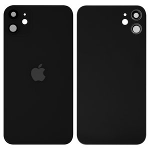 Panel trasero de carcasa puede usarse con iPhone 11, negra, con vidrio de cámara, small hole