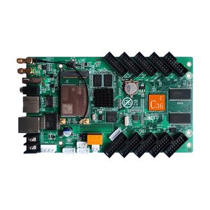 Tarjeta de control para pantallas LED Huidu HD C36C 1024x512, 10 x HUB75E, con módulo Wi Fi 