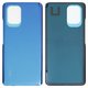 Housing Back Cover compatible with Xiaomi Poco F3, (dark blue, Logo Poco, arctic deep ocean blue)