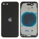 Housing compatible with iPhone SE 2020, (black, with SIM card holders, with side buttons)