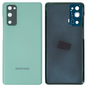 Panel trasero de carcasa puede usarse con Samsung G780 Galaxy S20 FE, G781 Galaxy S20 FE 5G, menta, con vidrio de cámara, cloud mint