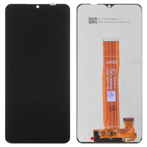 LCD compatible with Samsung A125F Galaxy A12, A127 Galaxy A12 Nacho, M127 Galaxy M12, black, Best copy, without frame, Copy, SM A125F_REV0.1 FPC6509 1 