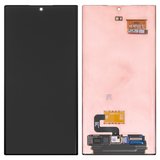 LCD compatible with Samsung S908B Galaxy S22 Ultra 5G, (black, without frame, original (change glass) )
