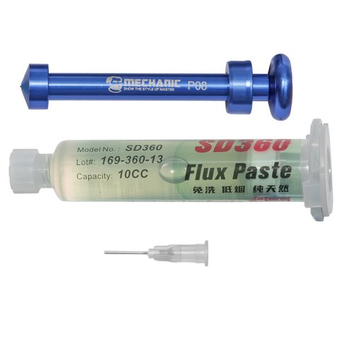 Flux Paste Mechanic SD360, with plunger, 10 ml 
