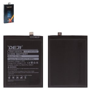 Battery Deji BN47 compatible with Xiaomi Mi A2 Lite, Redmi 6 Pro, Li ion, 3.85 V, 4000 mAh 