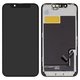 LCD compatible with iPhone 13 mini, (black, with frame, HC, (OLED), OEM Hard, SL)