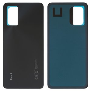 Housing Back Cover compatible with Xiaomi Redmi Note 12 Pro 4G, black, graphite gray 