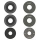 Camera Lens compatible with Motorola Moto G15, (black, without frame, set 3 pcs.)