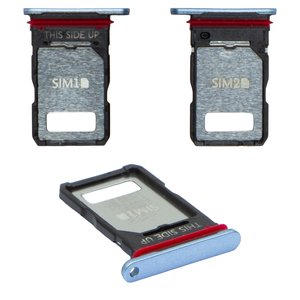SIM Card Holder compatible with Motorola Edge 50 Fusion, dark blue, forest blue 