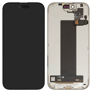 LCD compatible with iPhone Air, black, with frame, change glass 