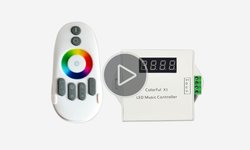 Видеообзор светомузыкального контроллера для SMART-лент Colorful X1