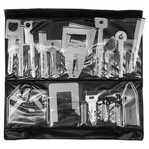 Aftermarket and OEM Head Unit Removal Tool Kit Stainless Steel, 38 pcs. 