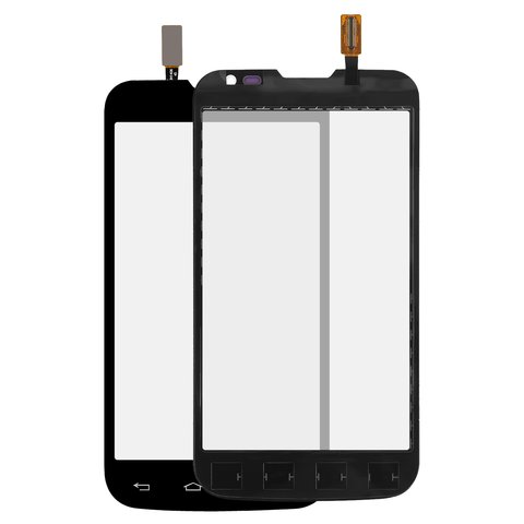 Touchscreen compatible with LG D325 Optimus L70 Dual SIM, black, 124*64mm  