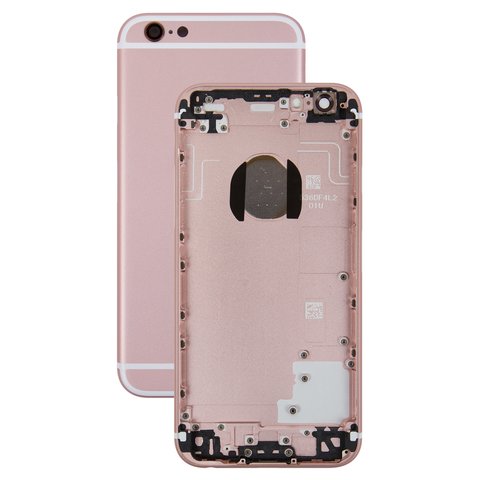 Housing compatible with Apple iPhone 6S, pink, with SIM card holders, with side buttons 