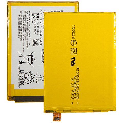 Battery LIS1605ERPC compatible with Sony E6853 Xperia Z5+ Premium, Li Polymer, 3.8 V, 3430 mAh, Original PRC  