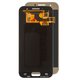 LCD compatible with Samsung A320 Galaxy A3 (2017), (golden, without frame, Original (PRC), original glass)