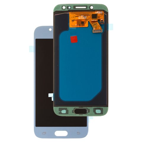 LCD compatible with Samsung J530 Galaxy J5 2017 , blue, without frame, High Copy, with wide edge, OLED  