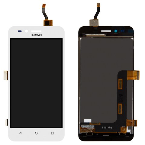 LCD compatible with Huawei Y3 II, white, version 3G , Logo Huawei, without frame, High Copy, LUA U03 U23 L03 L13 L23 