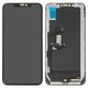 LCD compatible with Apple iPhone XS Max, (black, with frame, HC, (OLED), Self-welded OEM soft)